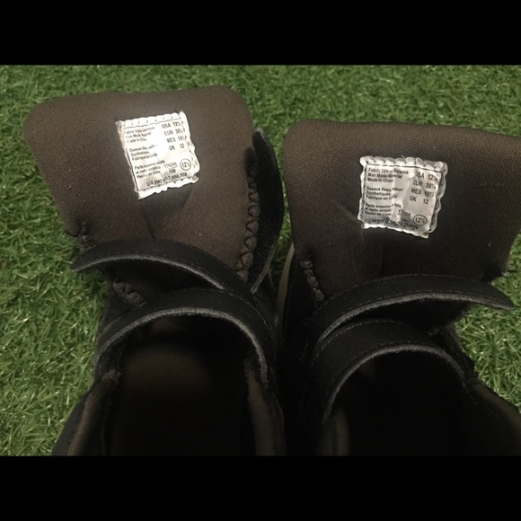 12.5 Boy velcro hightop runner sneaker black/white - Picture 9 of 9